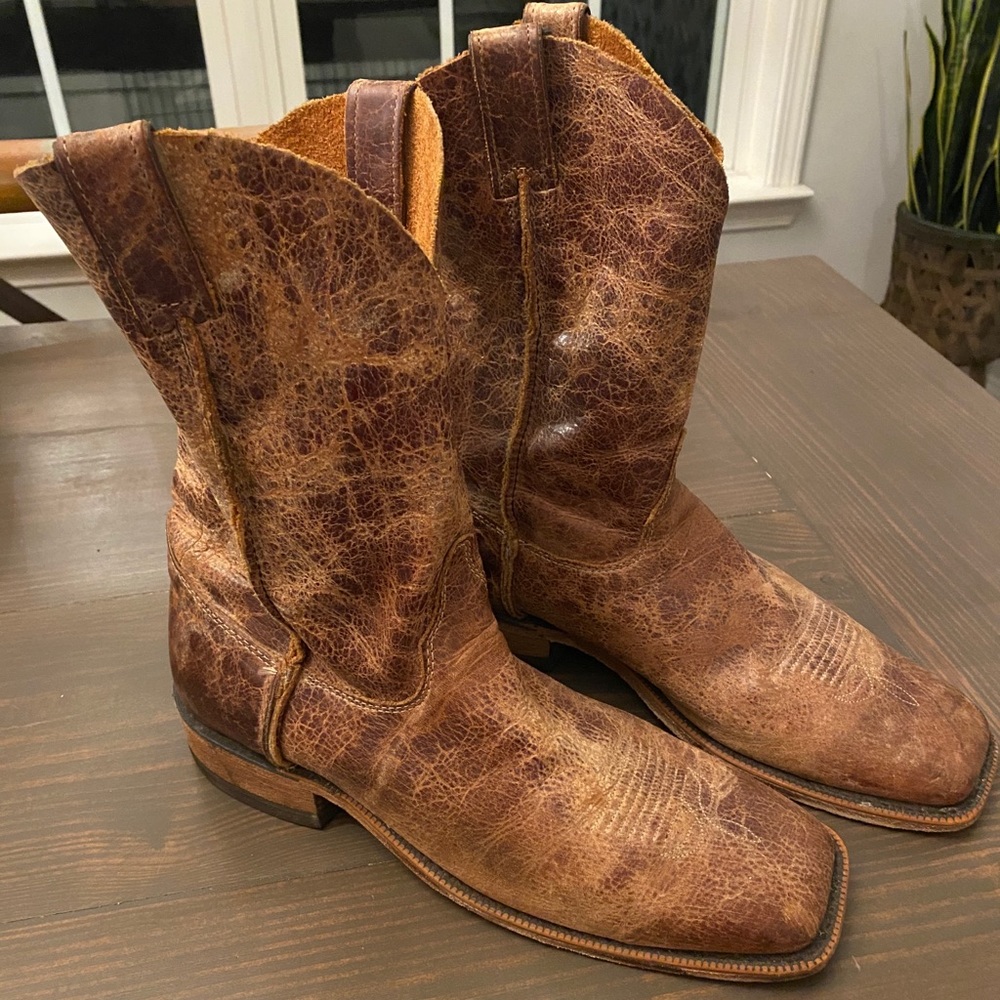 Justin Boots Men’s Distressed Leather Boots 11